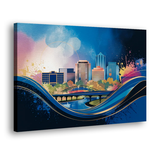 Boise State Skyline Side - Canvas Wall Art