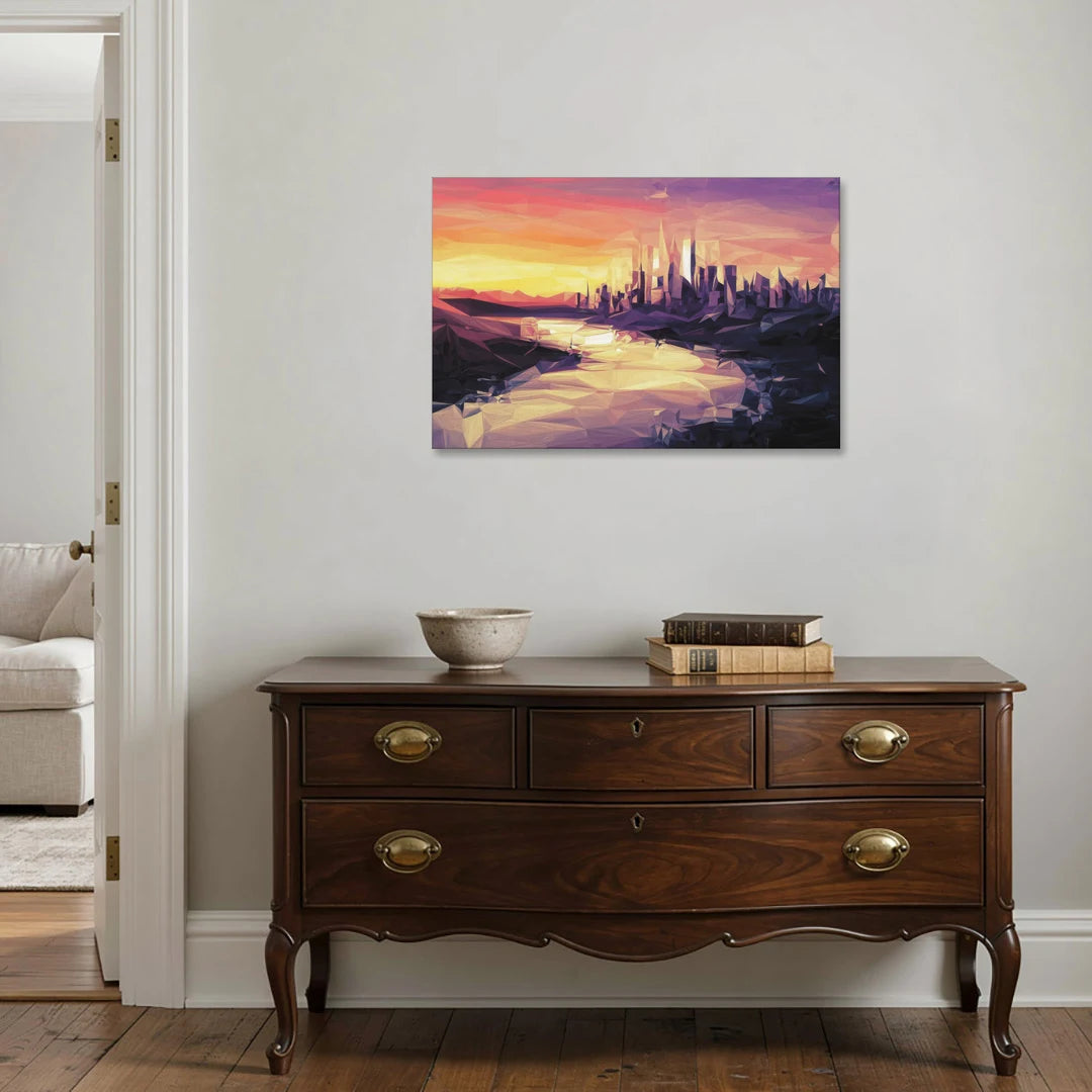 Boise Sunset Serenity - Canvas Wall Art - Coffee Table - 36x24