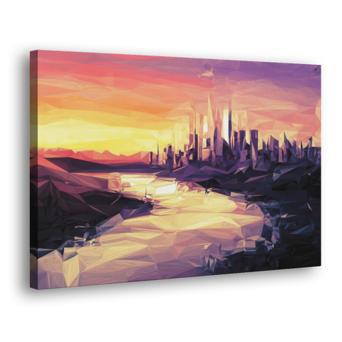 Boise Sunset Serenity - Canvas Wall Art - Side