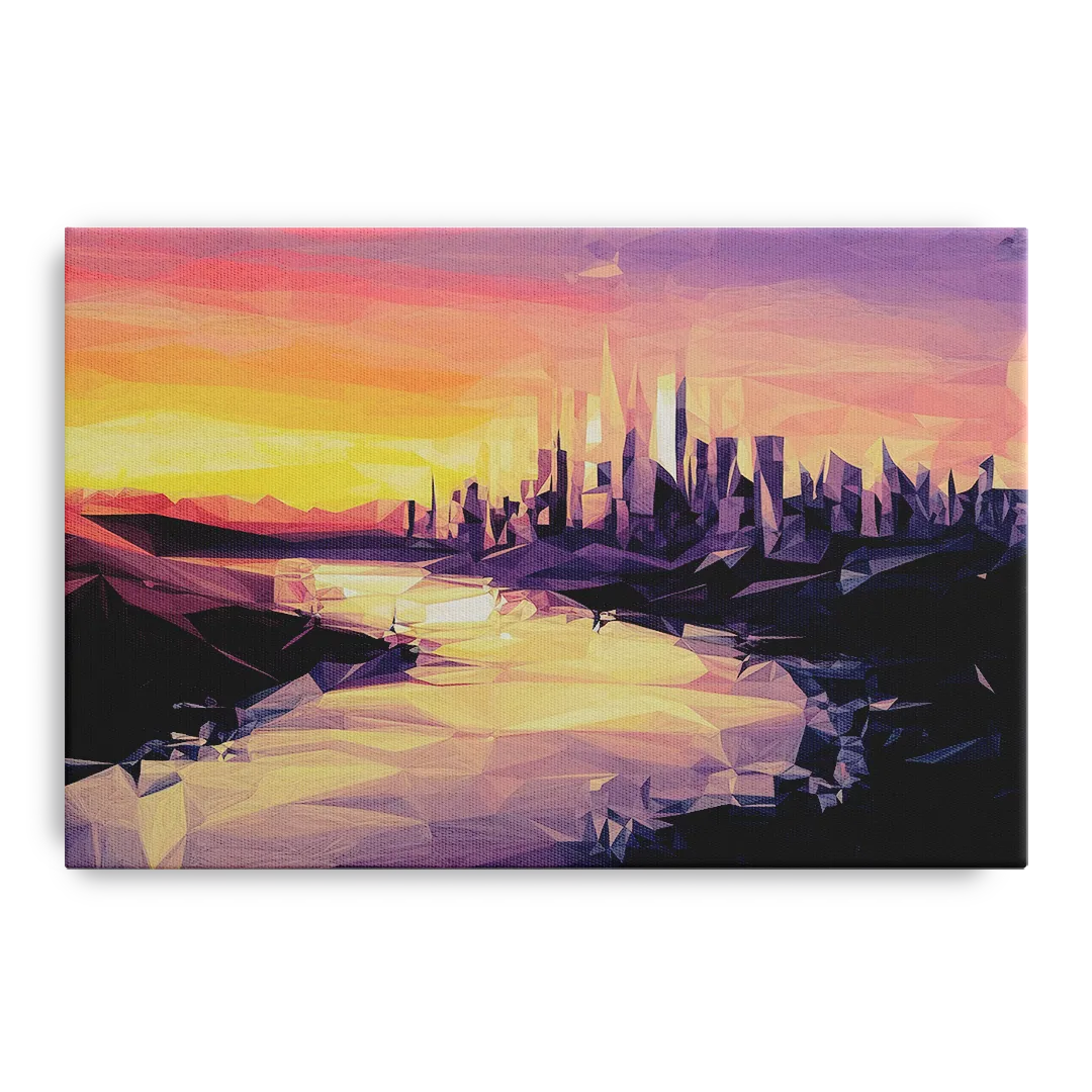 Boise Sunset Serenity Front - Canvas Wall Art