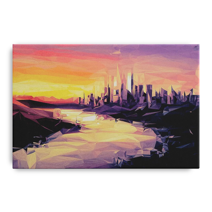 Boise Sunset Serenity Front - Canvas Wall Art