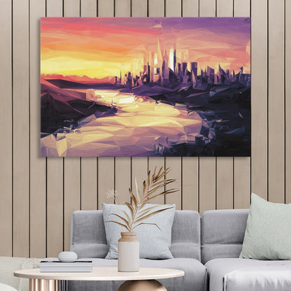 Boise Sunset Serenity Living Room - Canvas Wall Art
