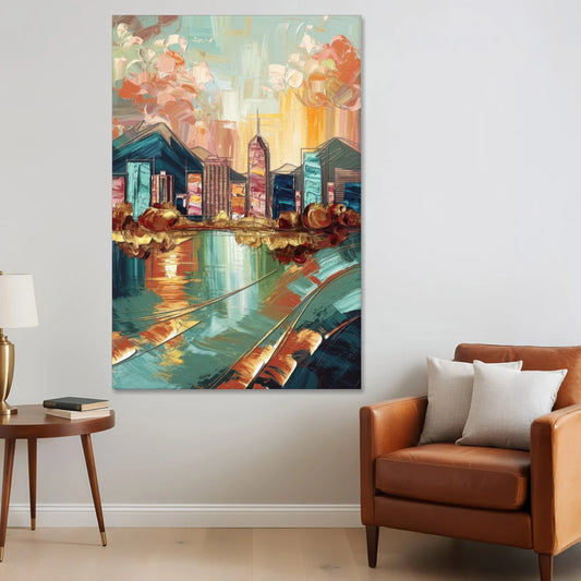 Boise Urban Elegance - Canvas Wall Art - Sofa - 40x60