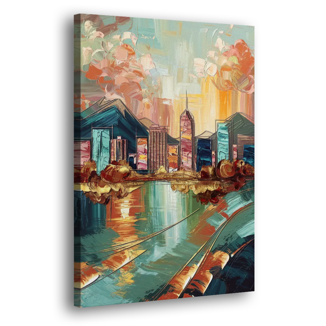 Boise Urban Elegance Side - Canvas Wall Art