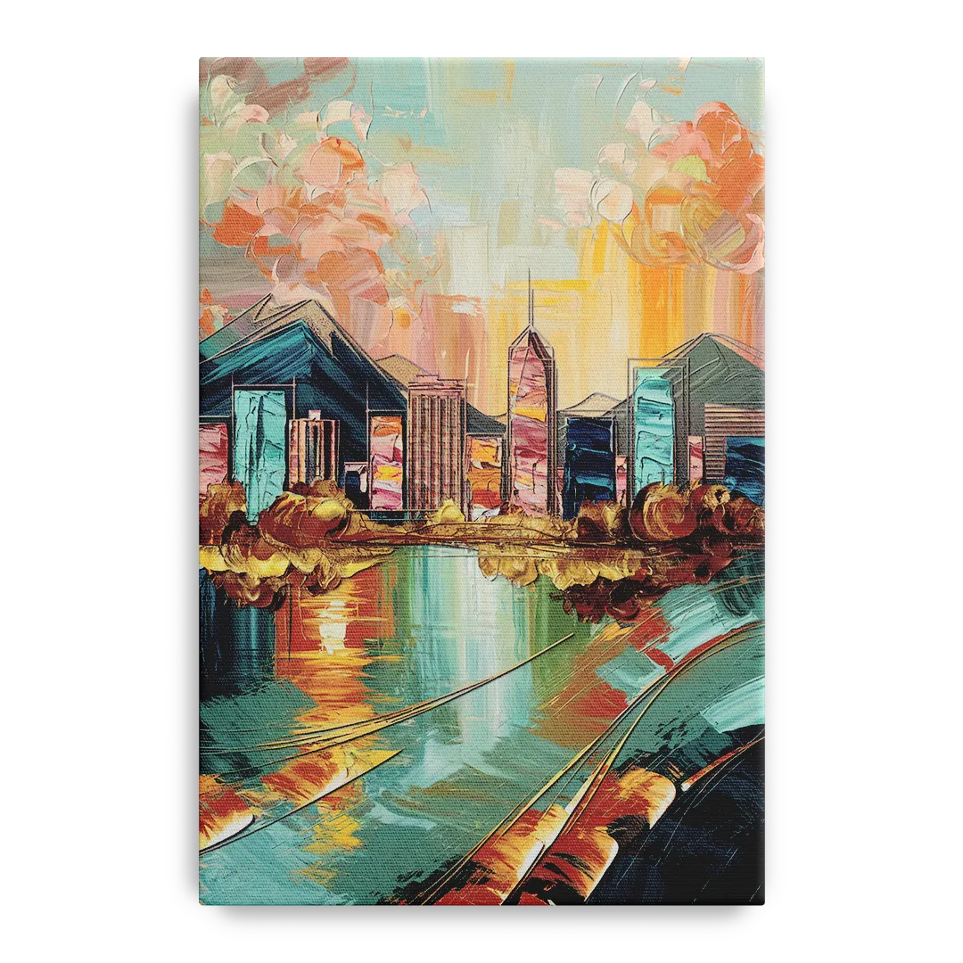 Boise Urban Elegance Front - Canvas Wall Art
