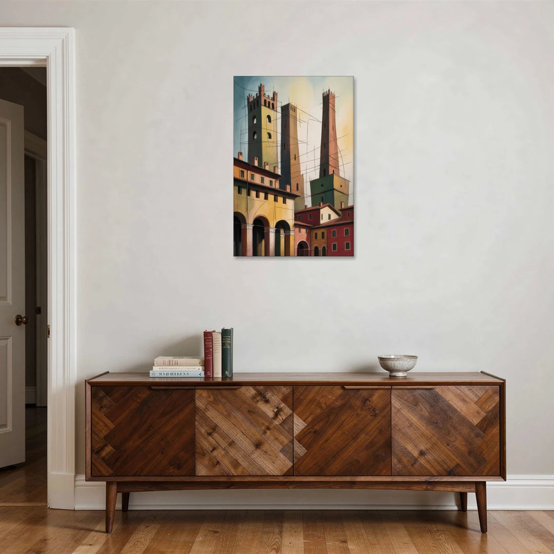 Bologna's Medieval Heart - Canvas Wall Art - Coffee Table - 24x36