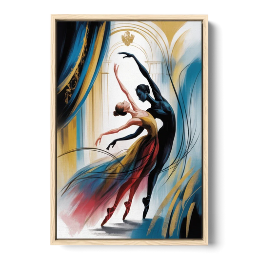 Bolshoi Ballet - Oak Framed Canvas Wall Art - Front