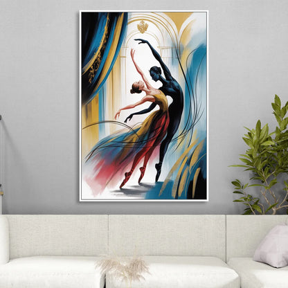 Bolshoi Ballet Living Room - White Canvas Wall Art