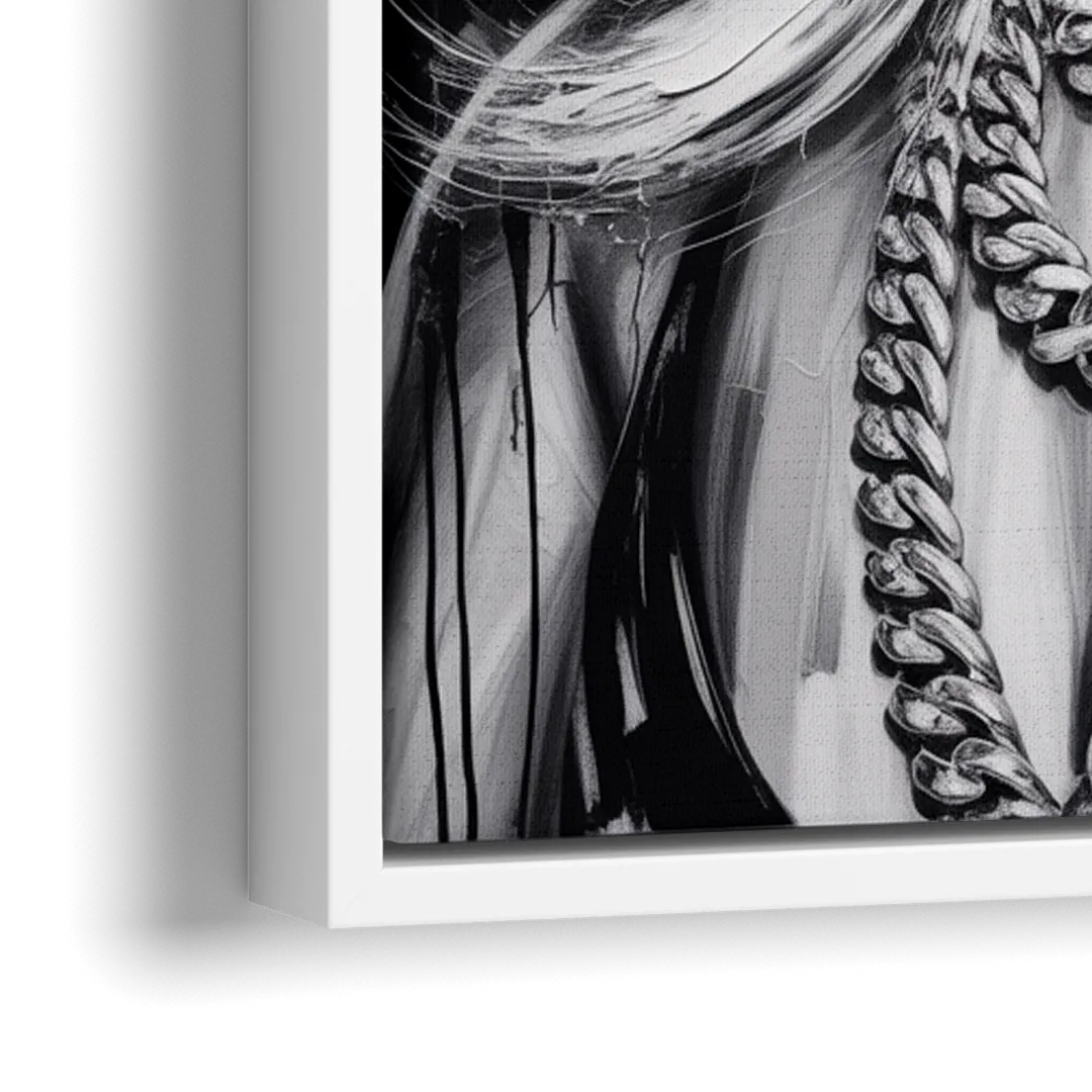 Born Fearless - Close-Up White Frame Canvas