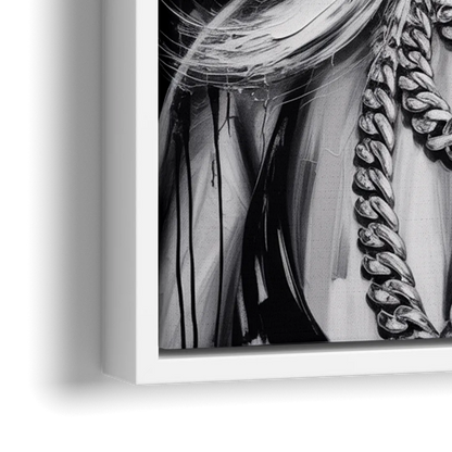 Born Fearless - Close-Up White Frame Canvas