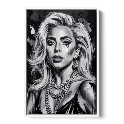 Born Fearless - White Frame Canvas