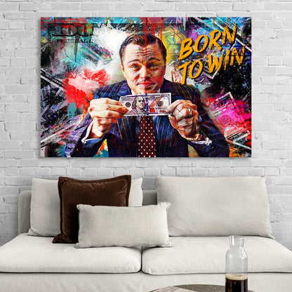 Born To Win Sitting Room - Canvas Wall Art