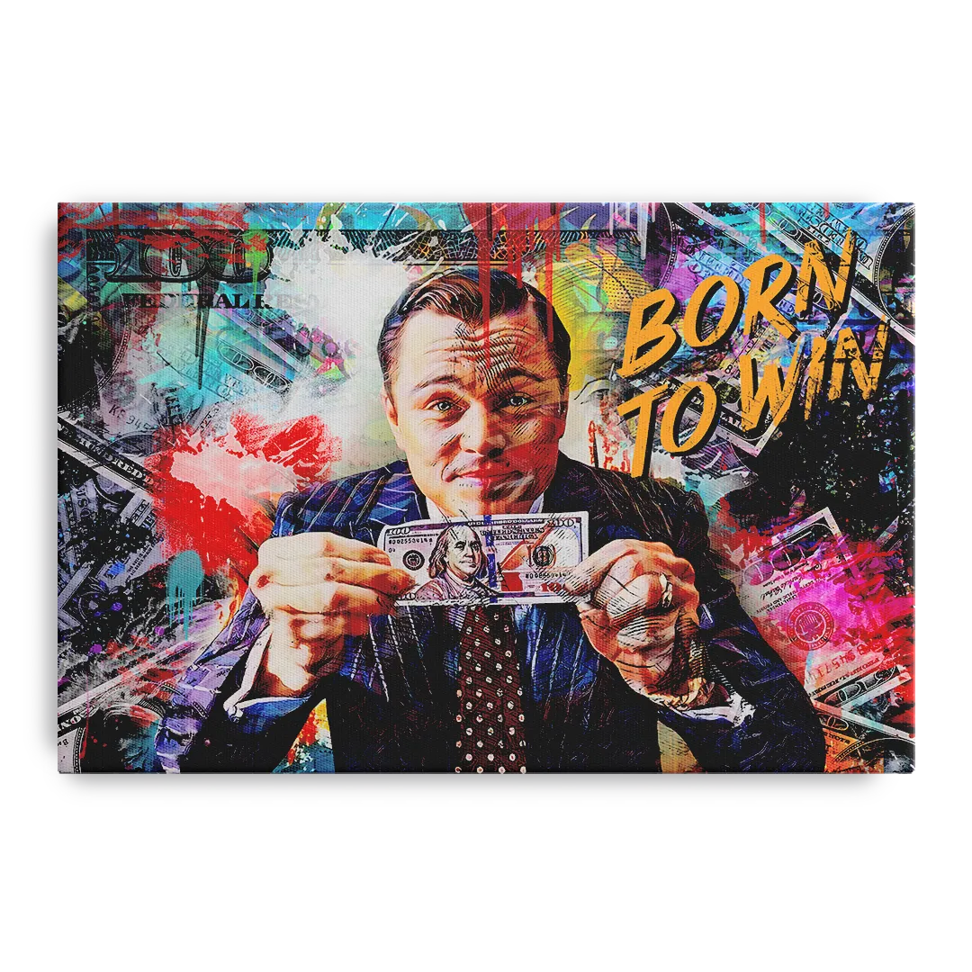 Born To Win Front - Canvas Wall Art