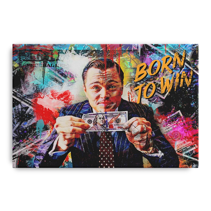 Born To Win Front - Canvas Wall Art