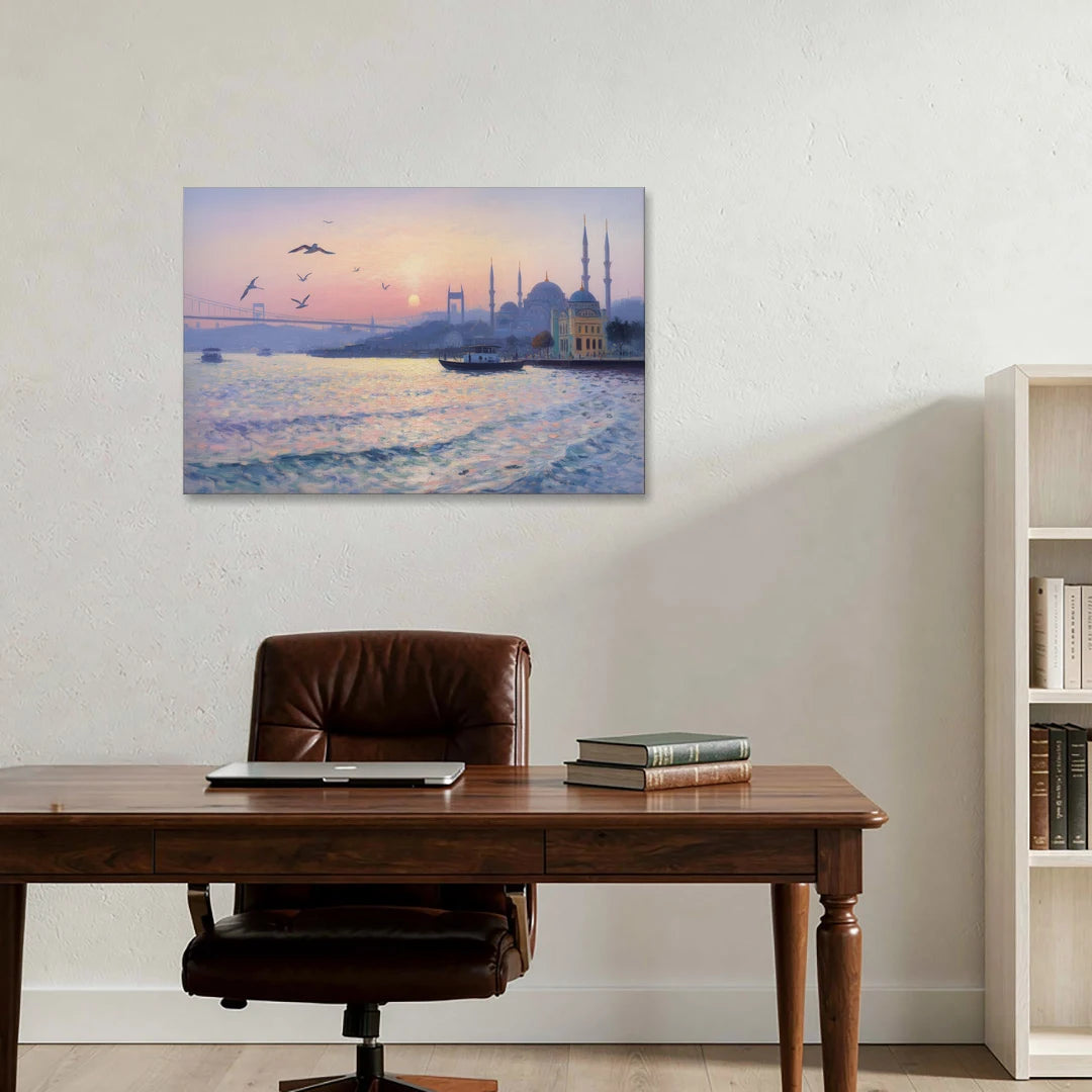 Bosphorus Sunrise - Canvas Wall Art - Office - 36x24