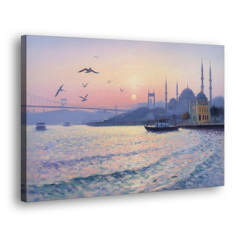 Bosphorus Sunrise - Canvas Wall Art - Side