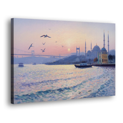 Bosphorus Sunrise Side - Canvas Wall Art