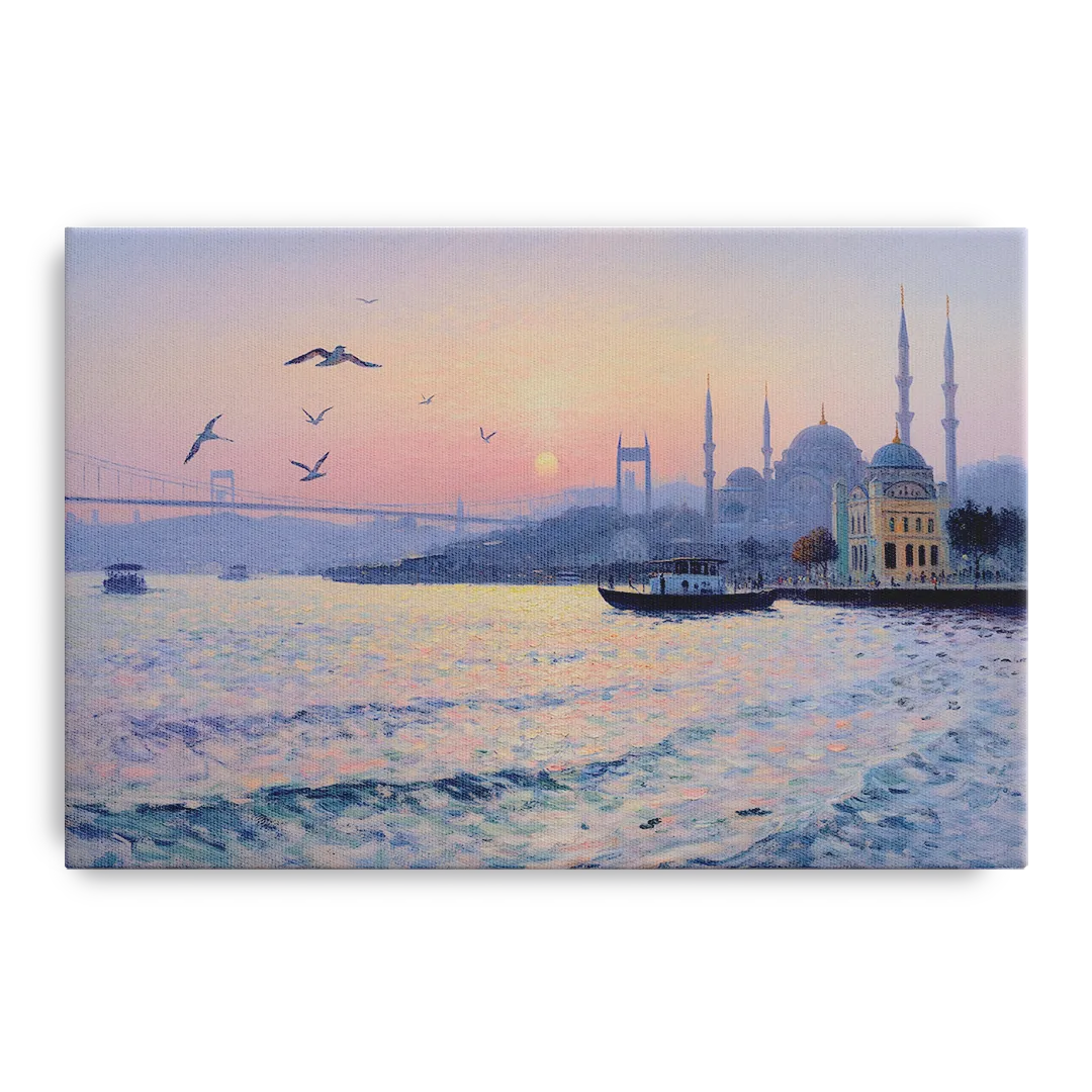 Bosphorus Sunrise Front - Canvas Wall Art