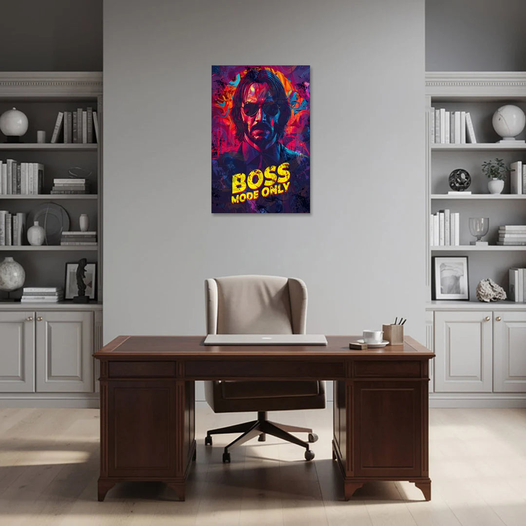 Boss Mode Only - Canvas Wall Art - Office - 24x36
