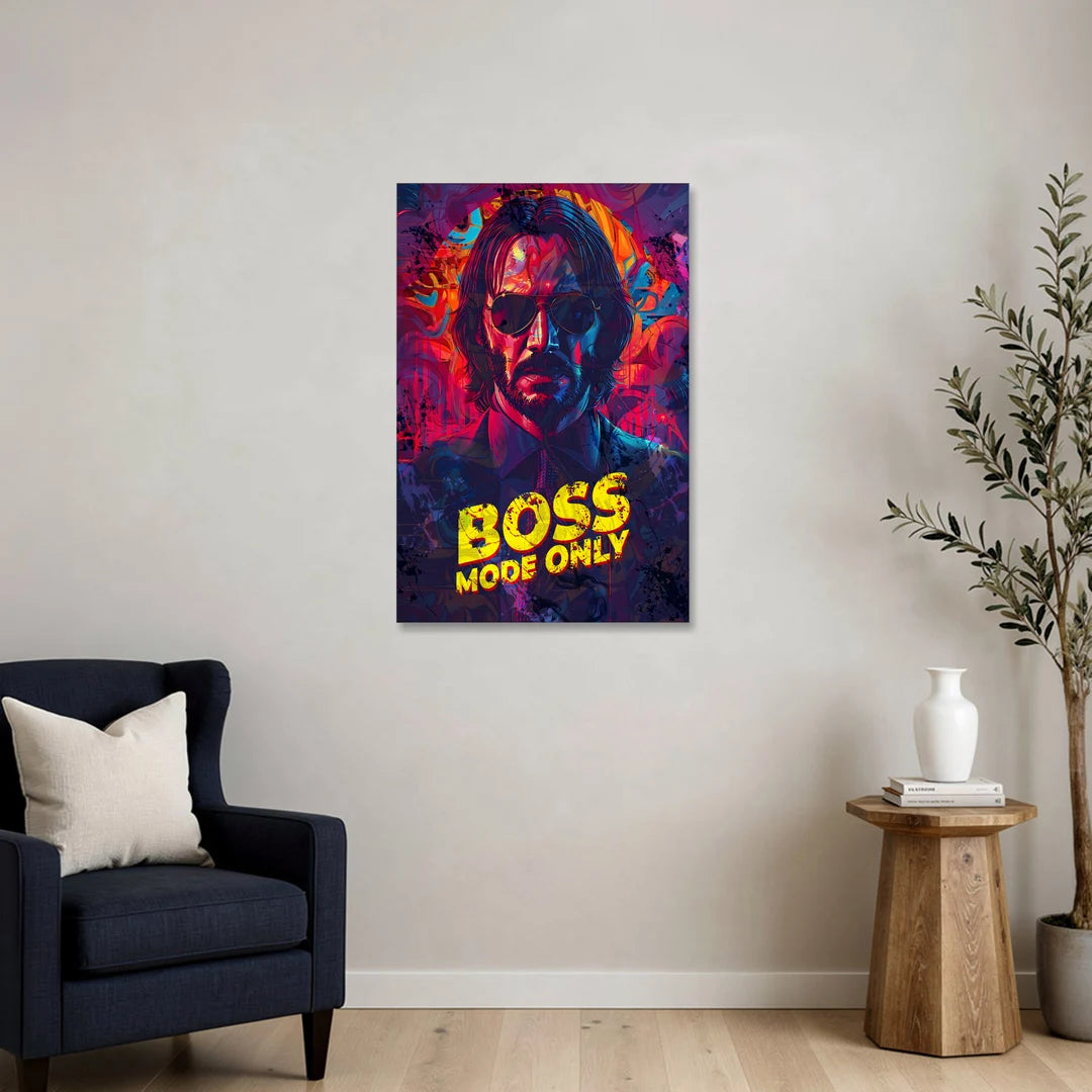 Boss Mode Only - Canvas Wall Art - Sofa - 24x36