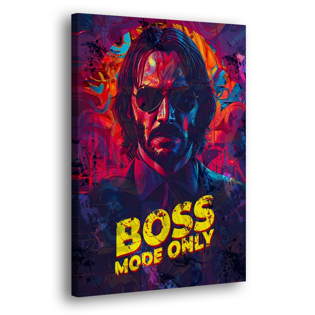 Boss Mode Only Side - Canvas Wall Art
