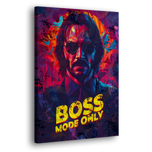 Boss Mode Only Side - Canvas Wall Art
