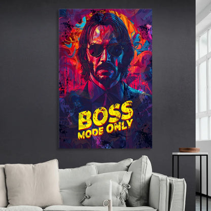 Boss Mode Only Sitting Room - Canvas Wall Art