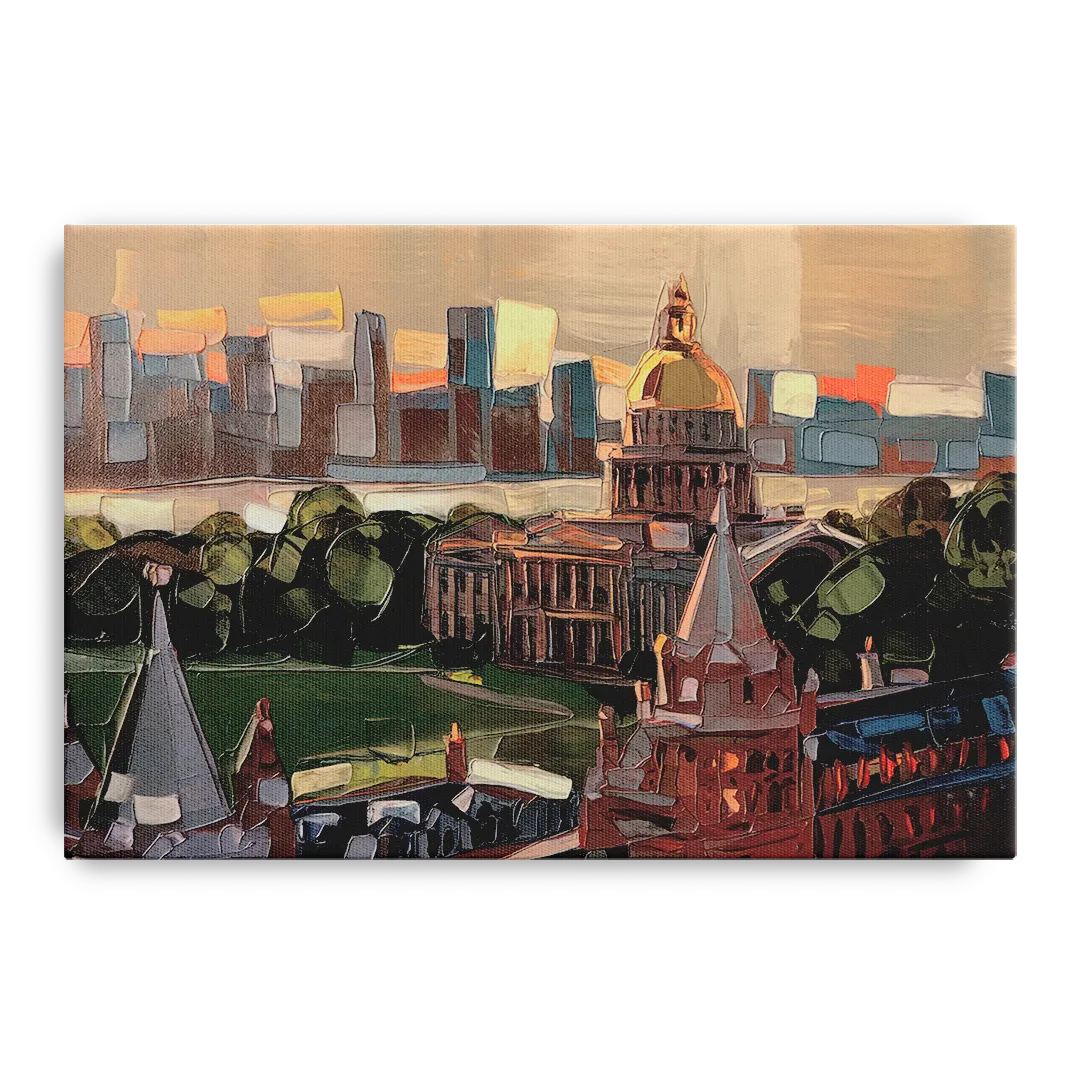Boston Architectural Beauty Front - Canvas Wall Art