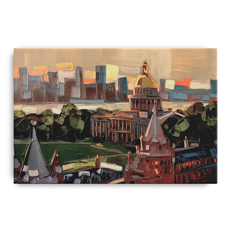 Boston Architectural Beauty Front - Canvas Wall Art