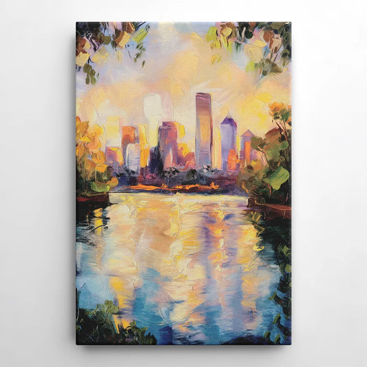 Boston Charles River Reflections - Canvas Wall Art