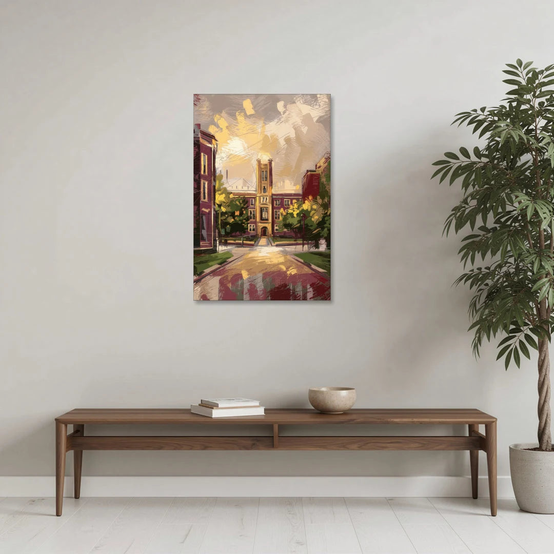 Boston College Eagles Spirit - Canvas Wall Art - Coffee Table - 24x36