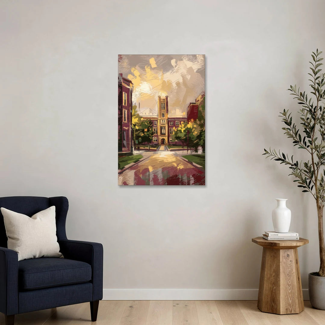 Boston College Eagles Spirit - Canvas Wall Art - Sofa - 24x36
