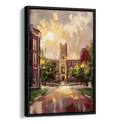 Boston College Eagles Spirit Side - Black Canvas Wall Art