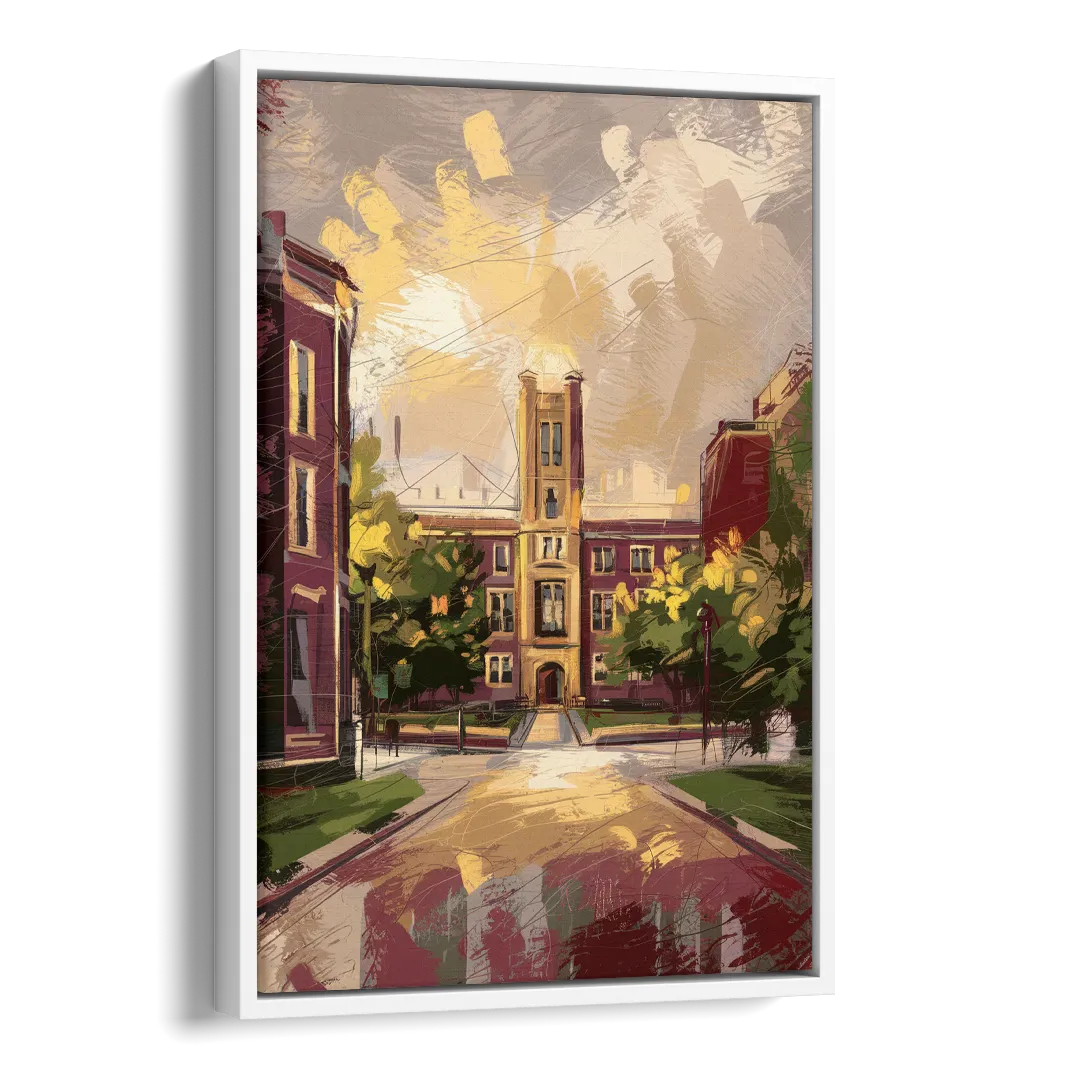 Boston College Eagles Spirit Side - White Canvas Wall Art