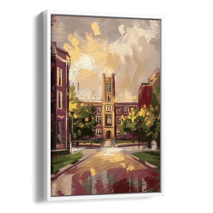 Boston College Eagles Spirit Side - White Canvas Wall Art
