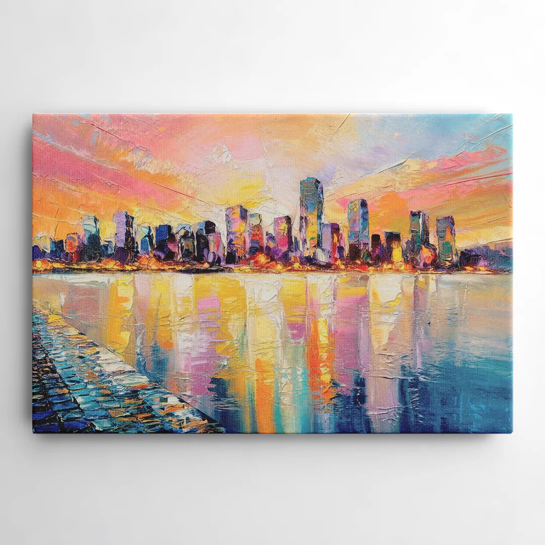 Boston Harbor Sunrise - Canvas Wall Art