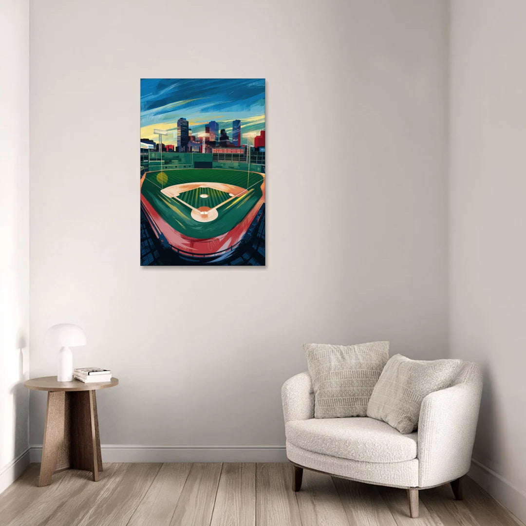 Boston Red Sox Fenway Park - Canvas Wall Art - Sofa - 24x36