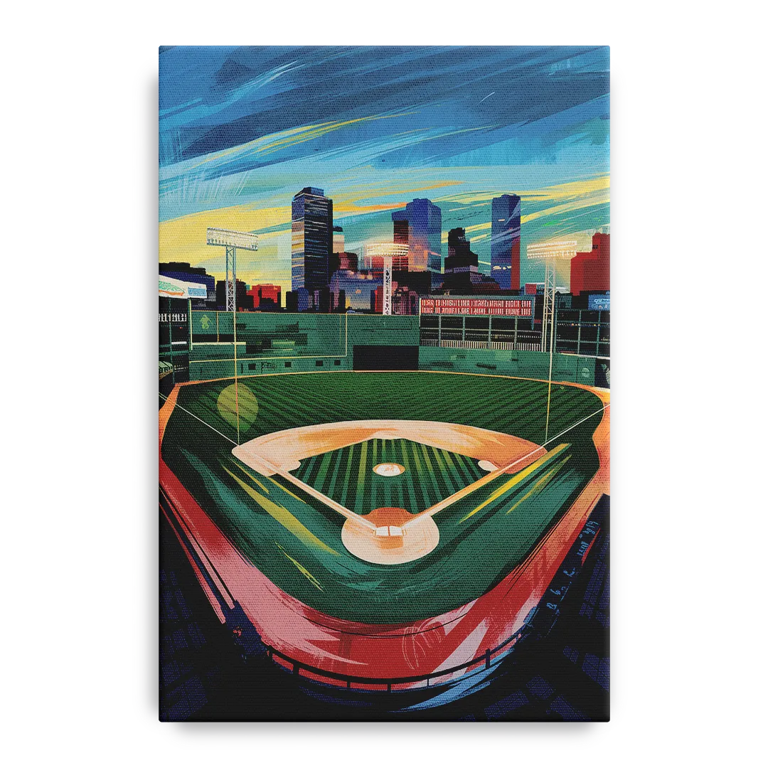 Boston Red Sox Fenway Park Front - Canvas Wall Art