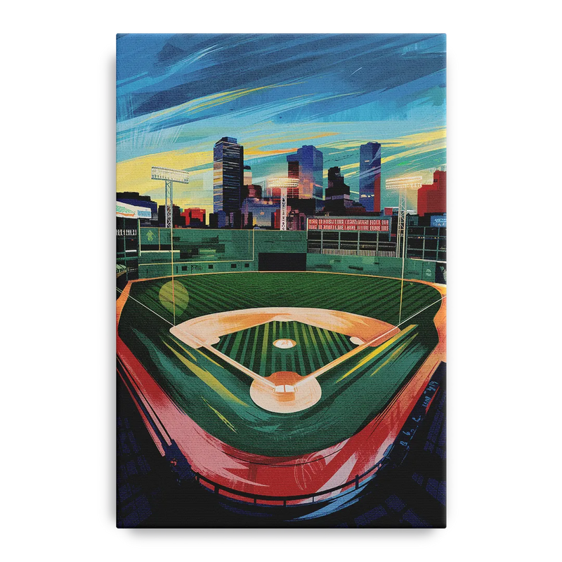 Boston Red Sox Fenway Park Front - Canvas Wall Art