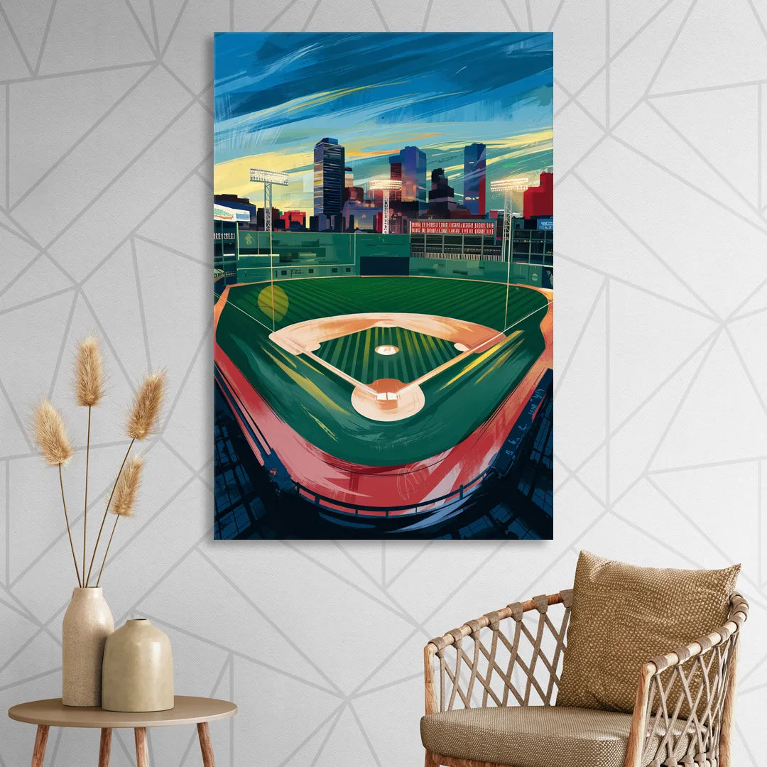 Boston Red Sox Fenway Park Living Room - Canvas Wall Art