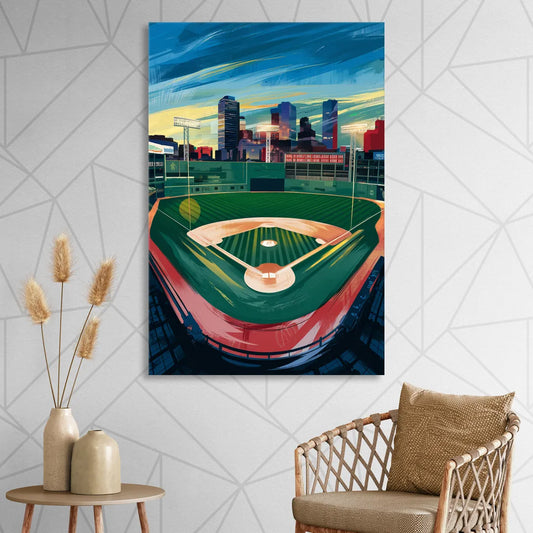 Boston Red Sox Fenway Park Living Room - Canvas Wall Art