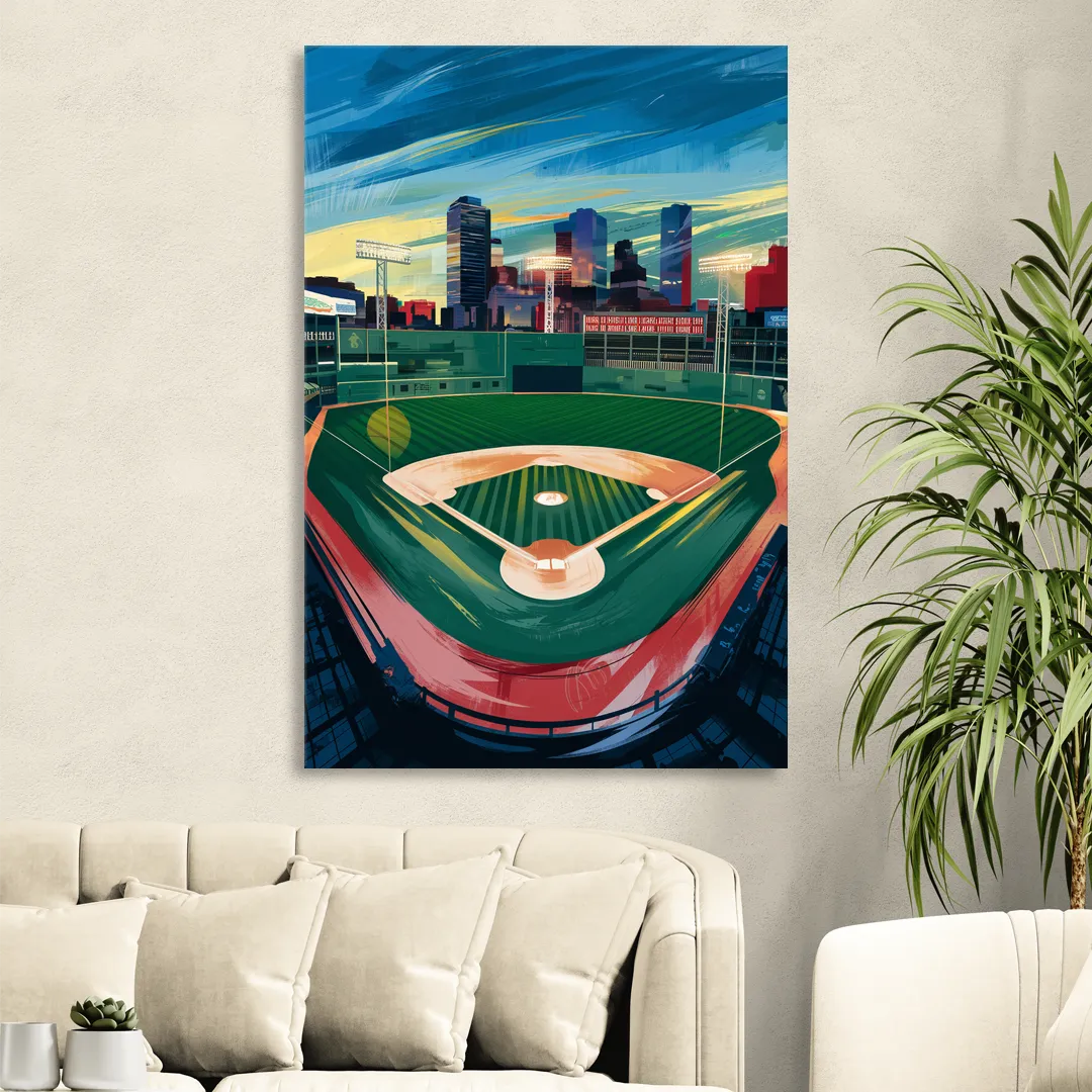 Boston Red Sox Fenway Park Sitting Room - Canvas Wall Art