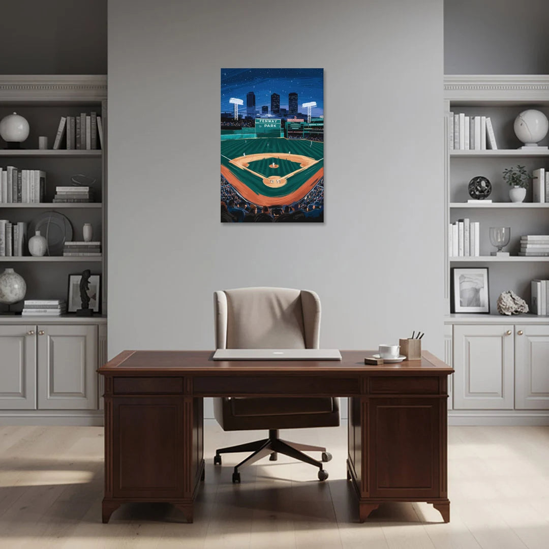 Boston Red Sox Photography - Canvas Wall Art - Office - 24x36