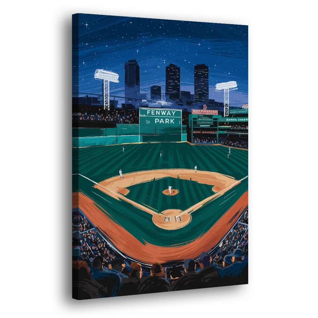 Boston Red Sox Photography Side - Canvas Wall Art