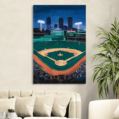 Boston Red Sox Photography Living Room - Canvas Wall Art