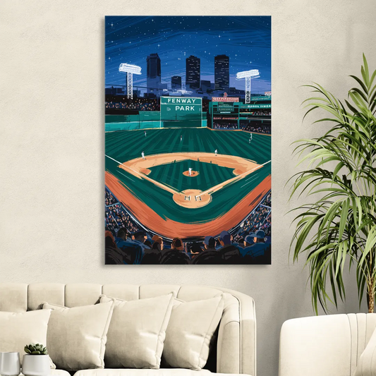 Boston Red Sox Photography Living Room - Canvas Wall Art