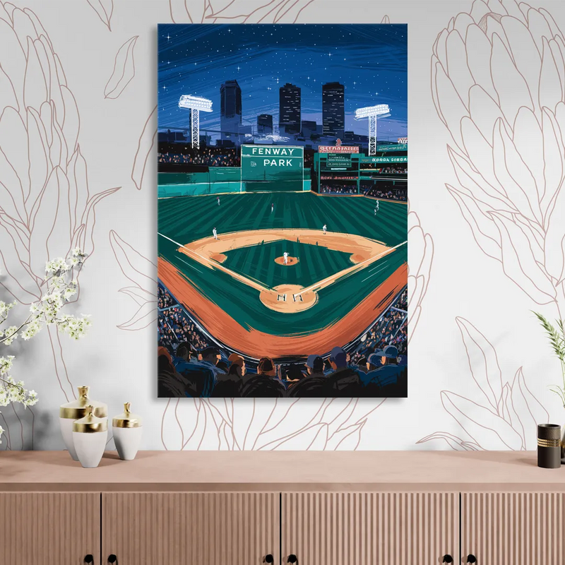 Boston Red Sox Photography Sitting Room - Canvas Wall Art