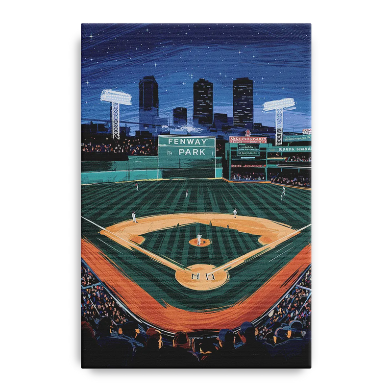 Boston Red Sox Photography Front - Canvas Wall Art