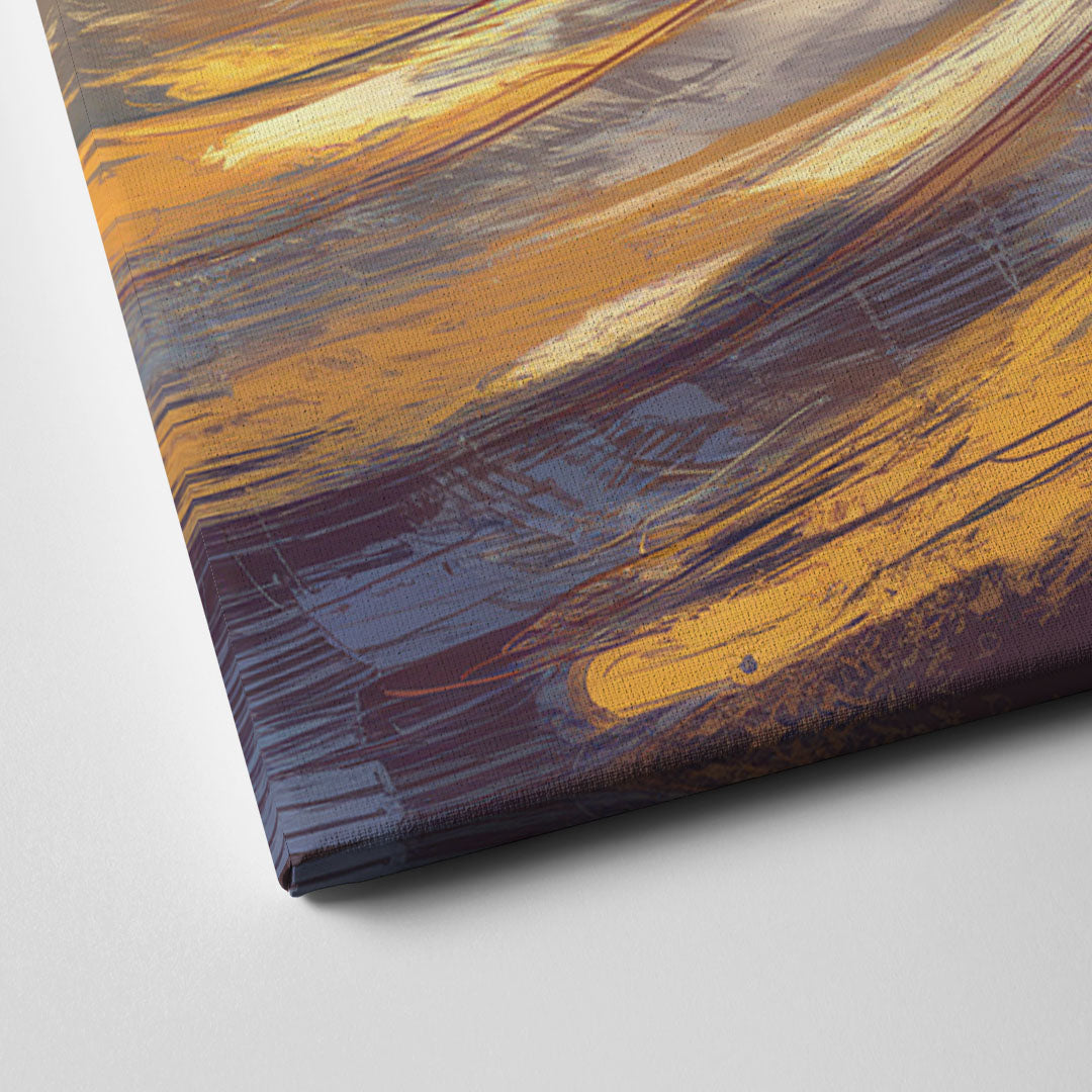 Boston Skyline with Charles River Canvas Close Up