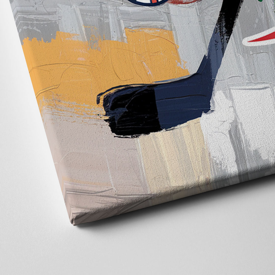 Boston Sports Teams Tribute Canvas Close Up